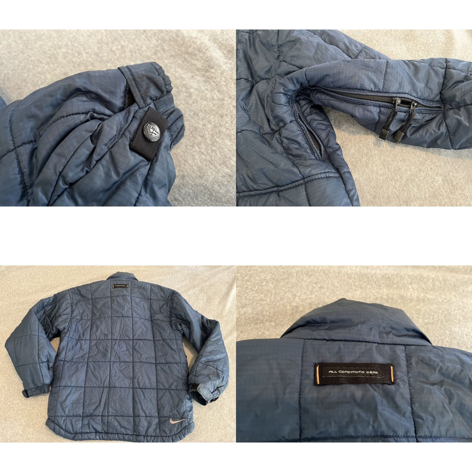 Nike VINTAGE Nike ACG Quilted Puffer Jacket Mens M Blue Thermal Down Primaloft Nylon Nylon Quilted 2 Medium Size US M / EU 48-50 / 2 - 8 Thumbnail