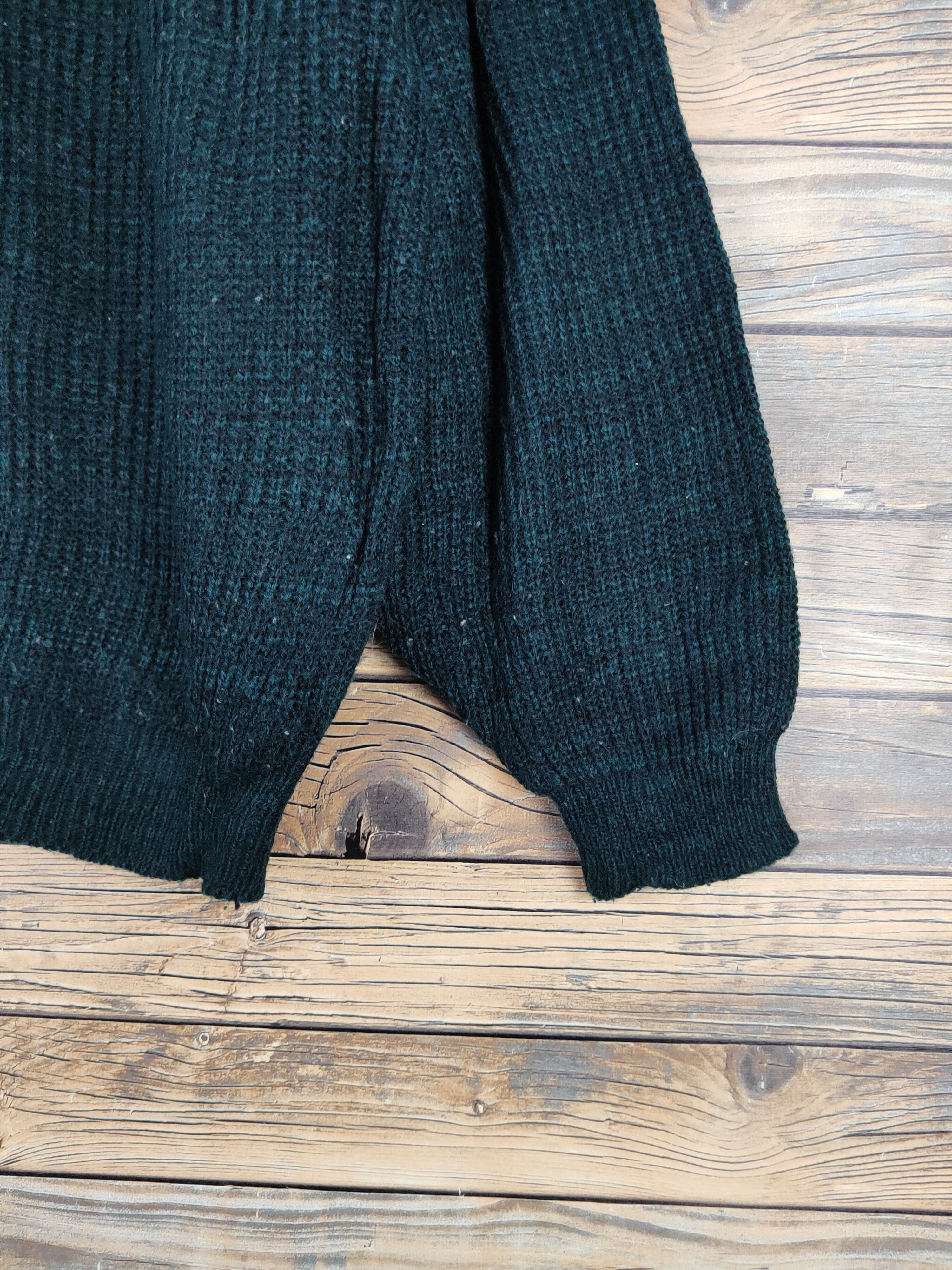 Vintage Spazio News Green Knitwear Sweatshirts #W2145 Size US M / EU 48-50 / 2 - 6 Thumbnail