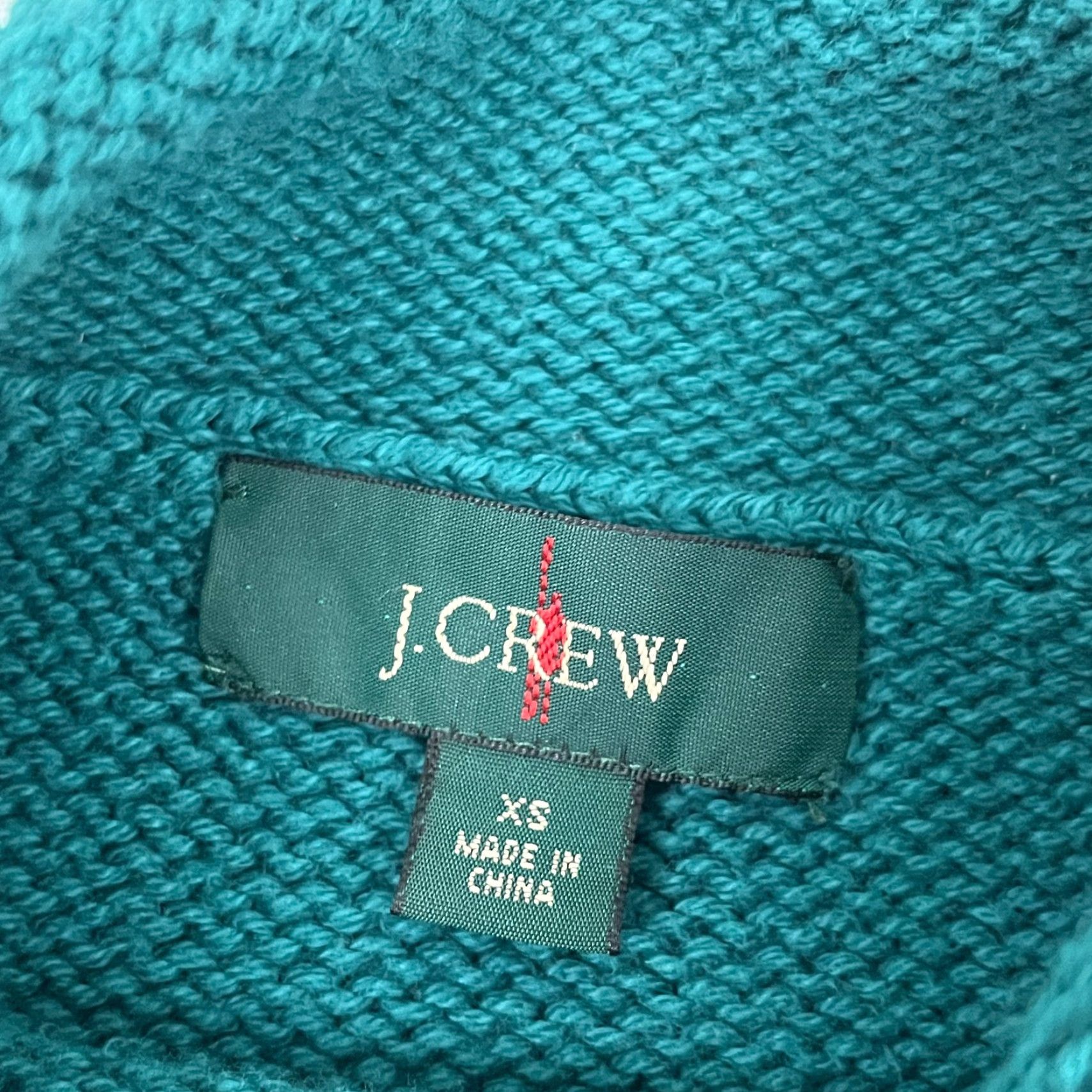 J.Crew VINTAGE J.CREW Sweater Crew Neck Oarsman Knit Green Womens XS Pullover Regular Classic Preppy Retro Knit Style 100% Cotton Ribbed Academia K5924 Size XS / US 0-2 / IT 36-38 - 2 Thumbnail