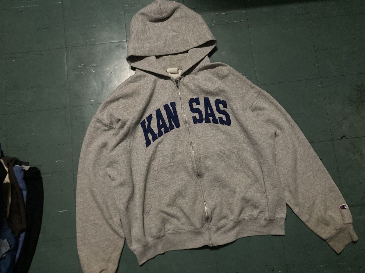 Champion Vintage Champion Kansas Sweater Hoodie Size US L / EU 52-54 / 3 - 1 Thumbnail