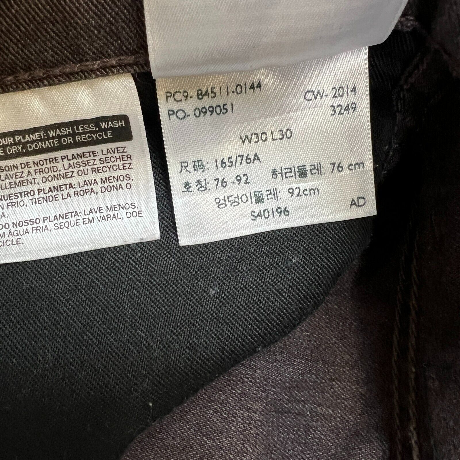 Levi's × Vintage Levi's 511 Jeans Mens 30x30 Slim Fit American Trousers Pants Size US 30 / EU 46 - 9 Thumbnail