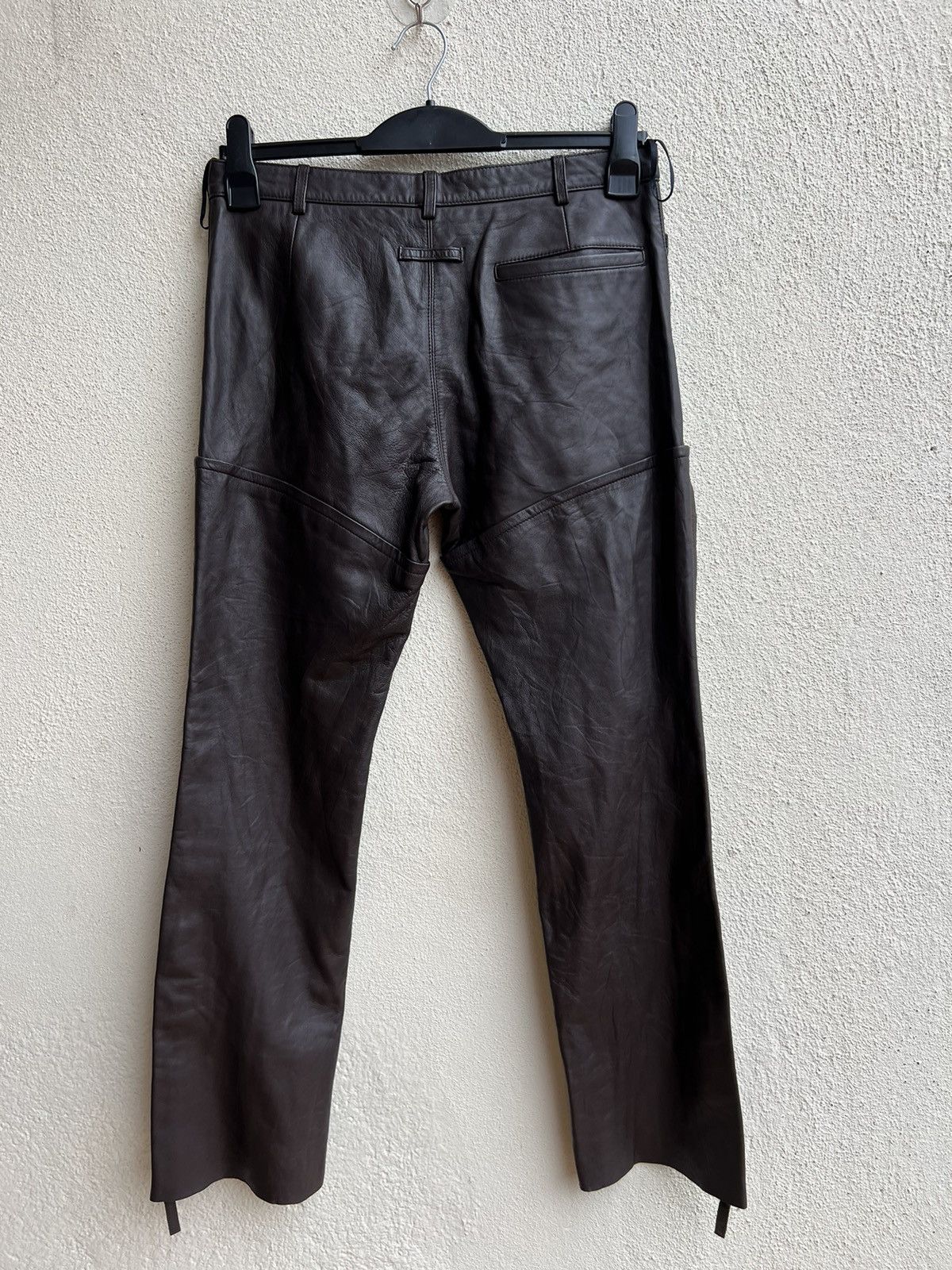 Jean Paul Gaultier Jean Paul Gaultier Homme Side Zippers Leather Pant Size US 30 / EU 46 - 14 Thumbnail
