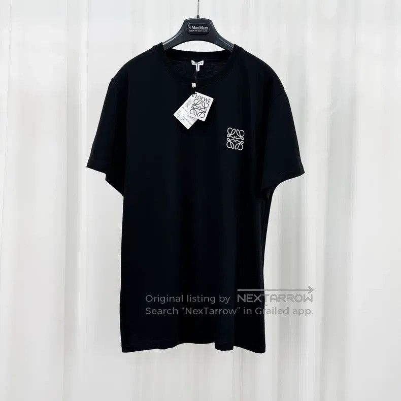 Loewe Loewe Black embroidered logo short-sleeve T-shirt Size US S / EU 44-46 / 1 - 1 Thumbnail