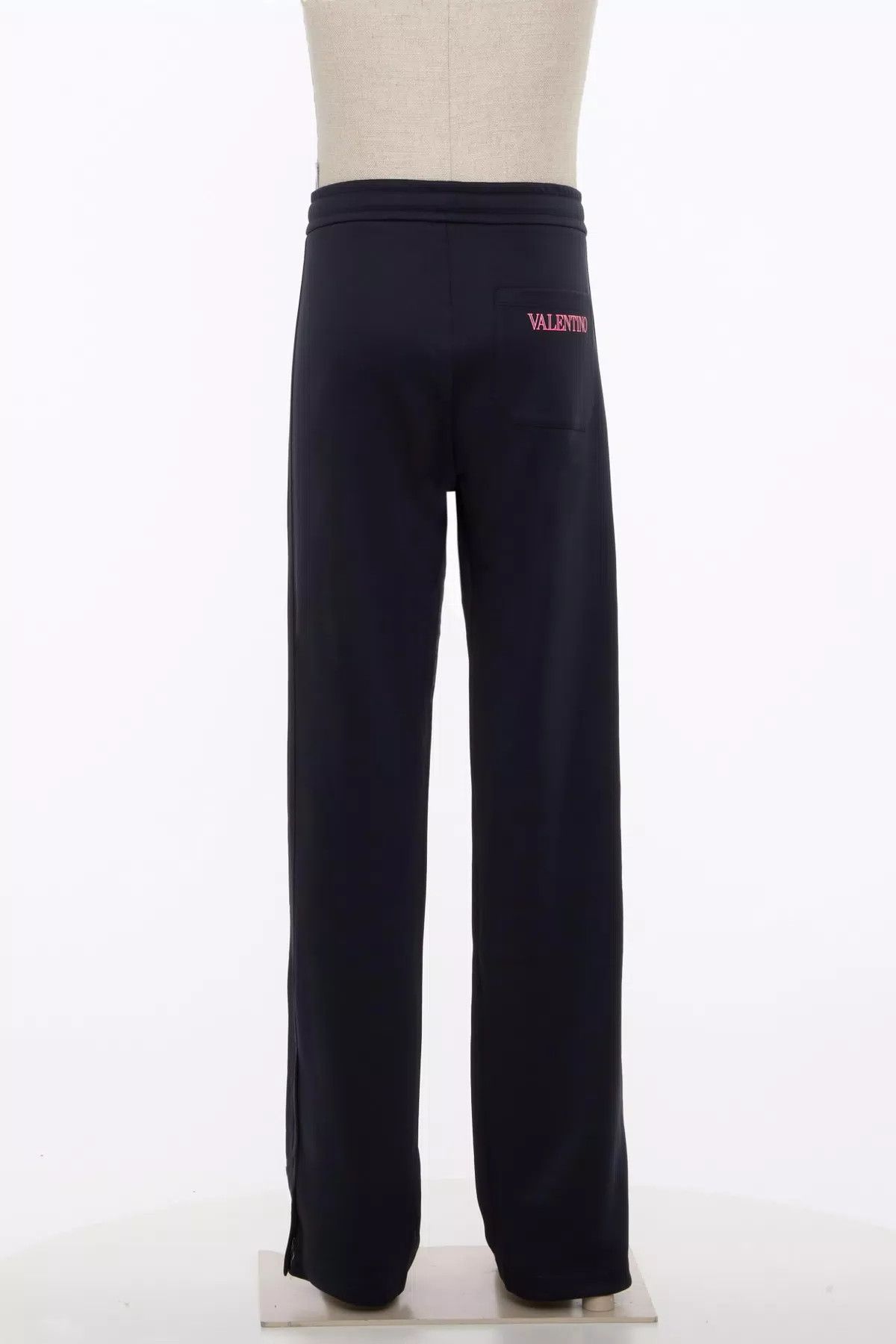 Valentino oc11z0725 Jersey Trousers Neon Universe Print in Navy Blue Size US 28 / EU 44 - 3 Thumbnail