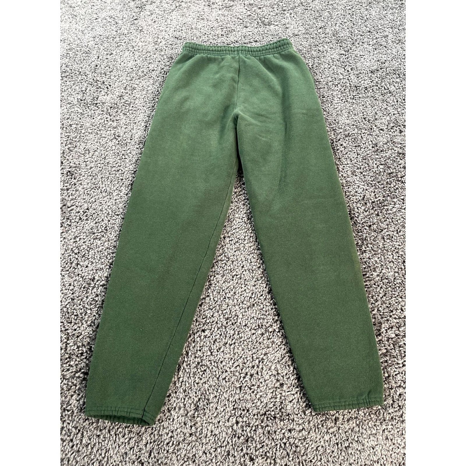 Tultex VINTAGE Tultex Sweatpants Men M Green 90s Cotton Baggy Activewear Pants Size US 31 - 7 Thumbnail