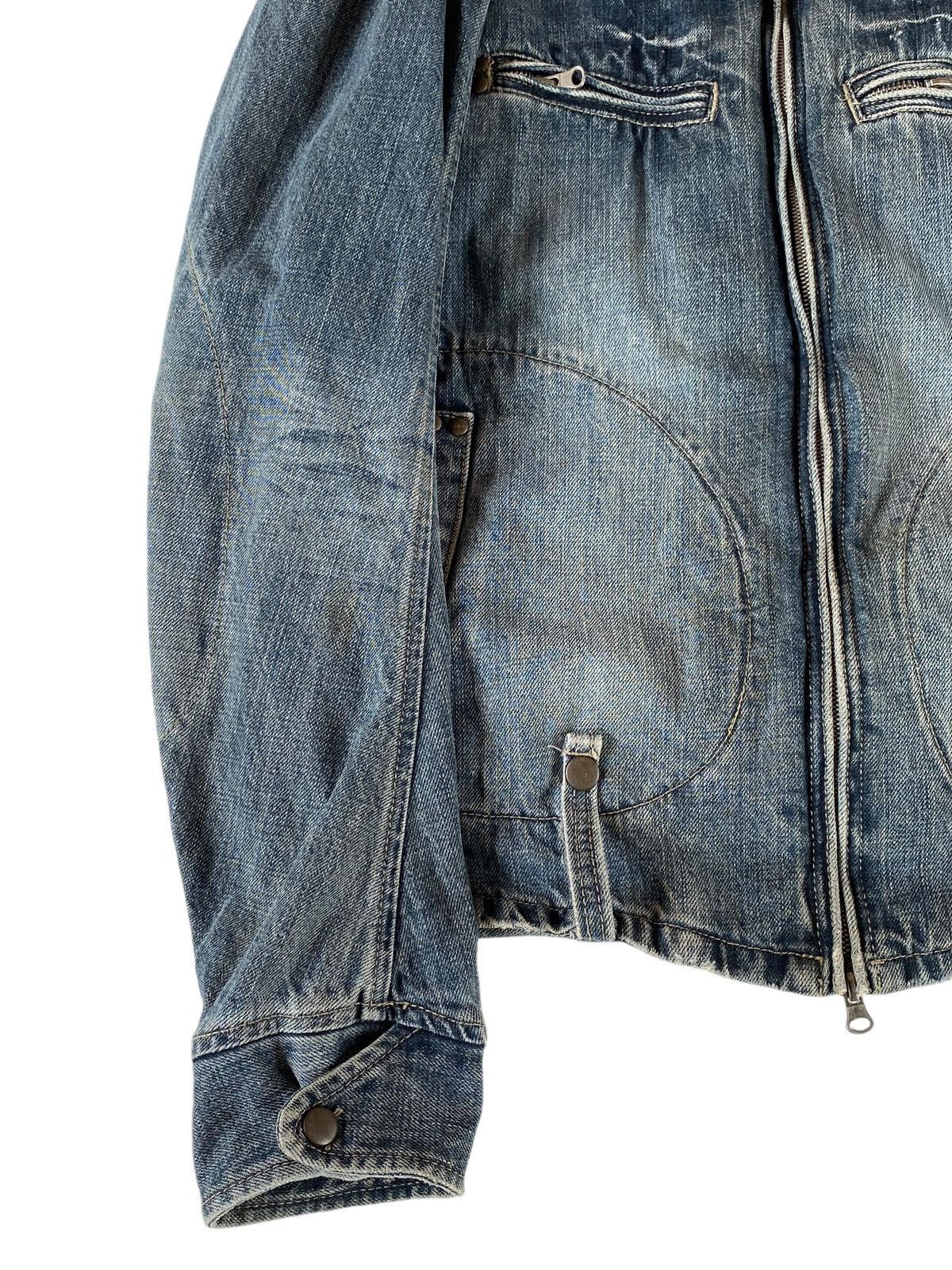 Vintage Vtg Style Mart Denim Jacket Zip Up Flared Size US M / EU 48-50 / 2 - 3 Thumbnail