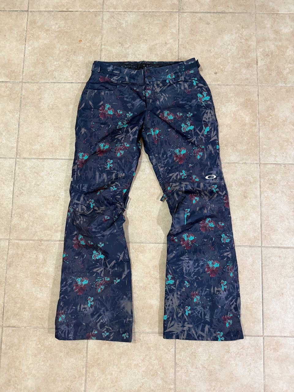 Oakley Oakley Ski Snowboard Pants Floral Regular s Vents Softshell Size 30" / US 8 / IT 44 - 1 Thumbnail