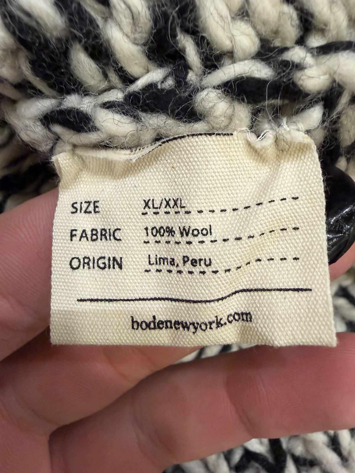 Bode Bode Glucko Cardigan - Black/Cream Size US XXL / EU 58 / 5 - 4 Thumbnail