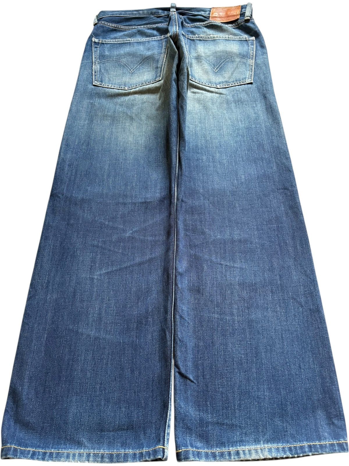 Levi's Vintage 90s Levis 503 Selvedge Mud Wash Distress Baggy Jeans Size US 32 / EU 48 - 2 Thumbnail