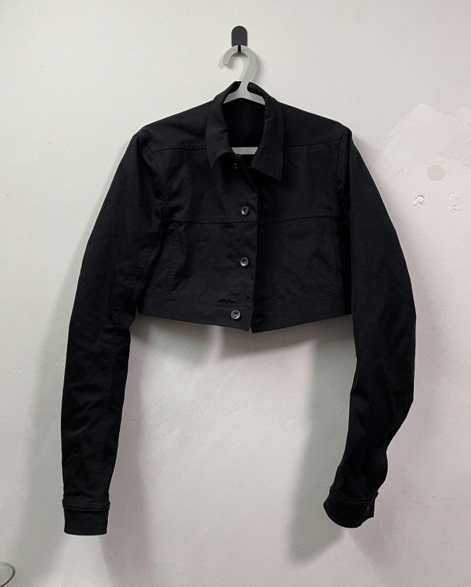 Pre-owned Rick Owens 18ss Dirt Little Joe Cropped Cropped Jacket