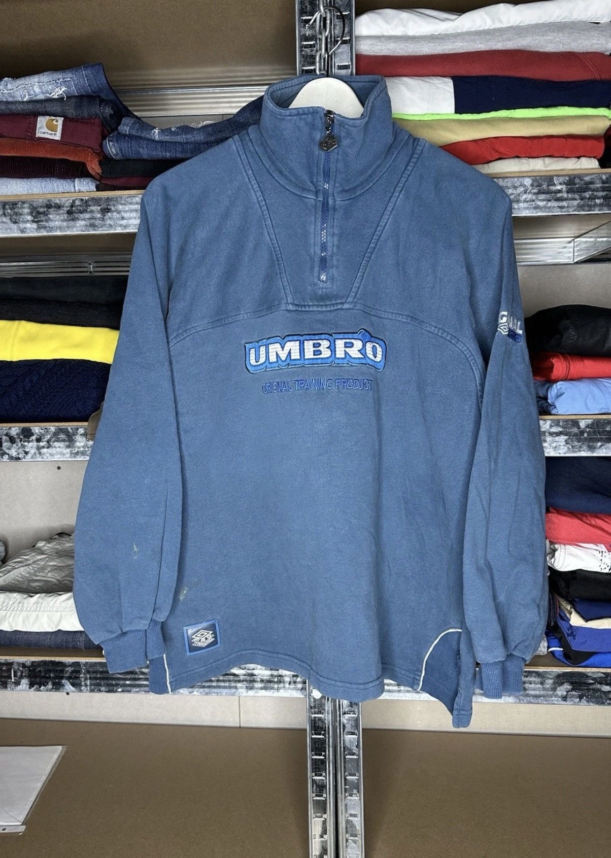 Umbro Umbro Original Training 1/4 Zip Vintage Faded Sweatshirt M Size US M / EU 48-50 / 2 - 1 Thumbnail