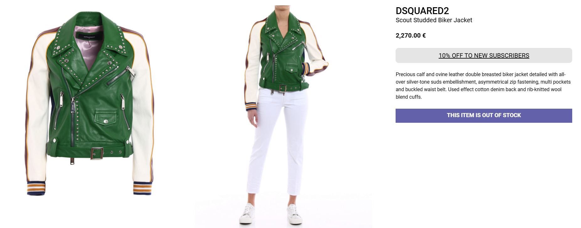 Dsquared2 Dsqaured2 Scout Studded Biker Jacket Size L / US 10 / IT 46 - 9 Thumbnail