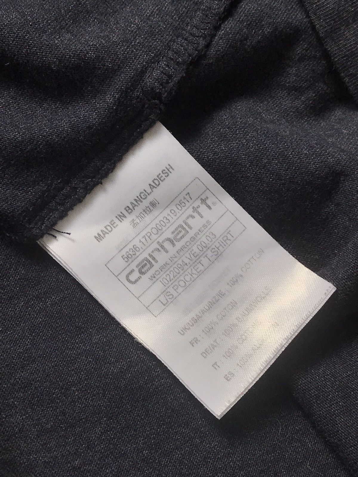 Carhartt Carhartt streetwear pocket logo long sleeve shirt grey Size US S / EU 44-46 / 1 - 6 Thumbnail