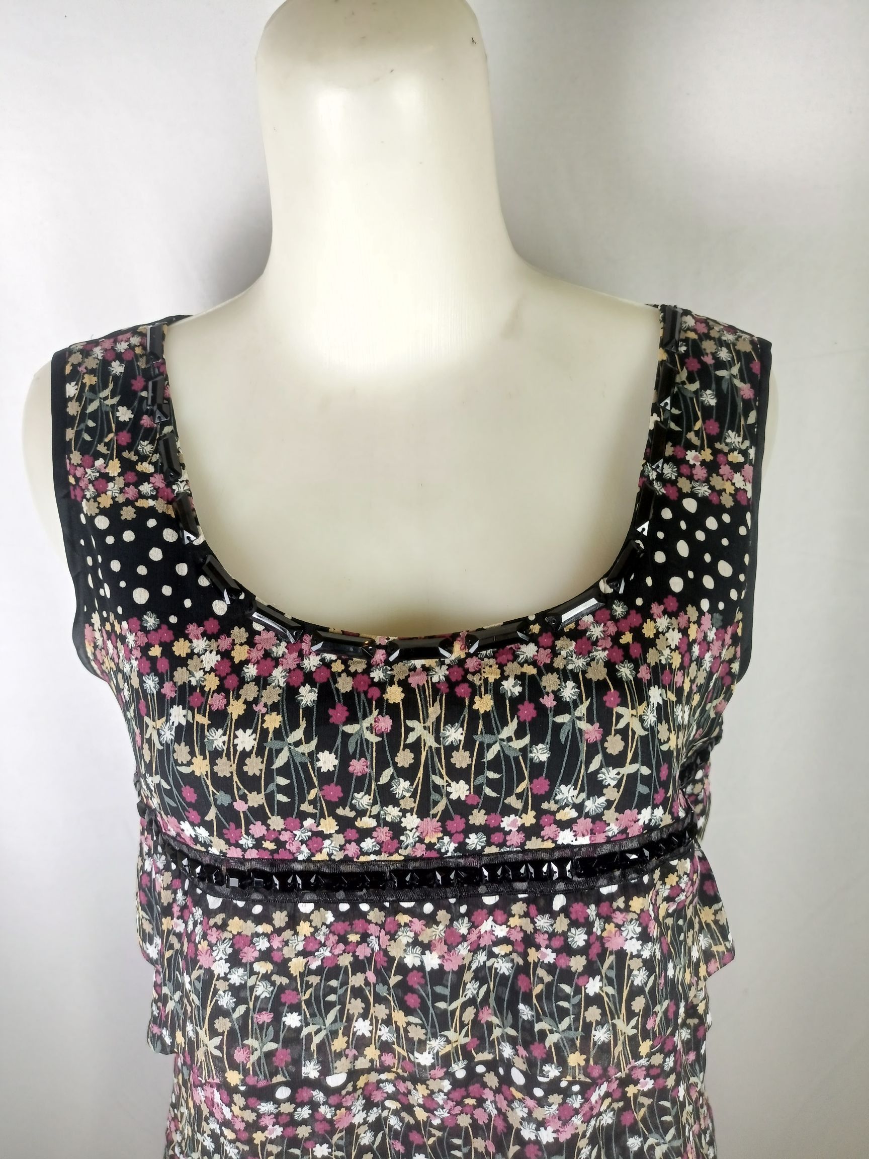 Japanese Brand × Vintage MIND BRIDGE Floral & Polka Dots Print Sleeveless Dress Size M / US 6-8 / IT 42-44 - 10 Thumbnail