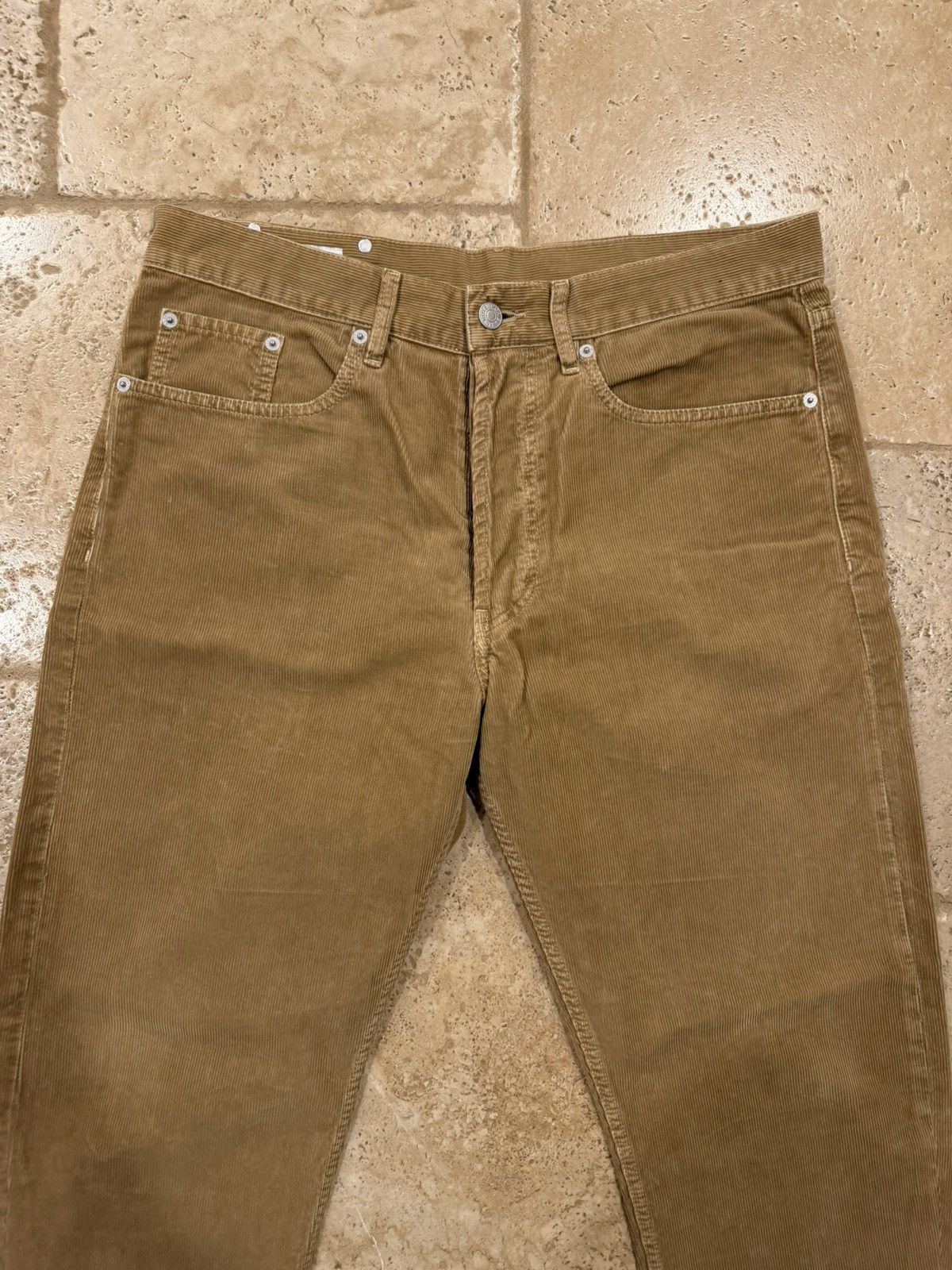 Dries Van Noten Dries Van Noten Corduroy Light Brown Pants Size US 33 - 3 Thumbnail