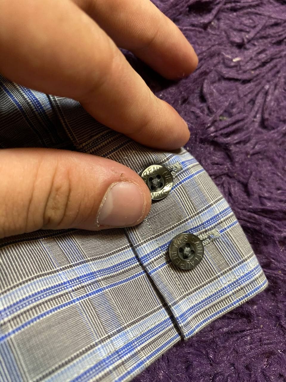 Yves Saint Laurent Y2K gray print shirt Yves Saint Laurent luxury Vintage Size US XL / EU 56 / 4 - 17 Thumbnail