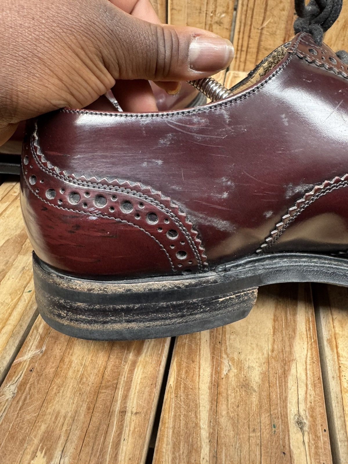 Church's Church’s ‘WAREHAM’ brown wingtip brogue Mens shoes US 8 F Size US 8 / EU 41 - 16 Thumbnail