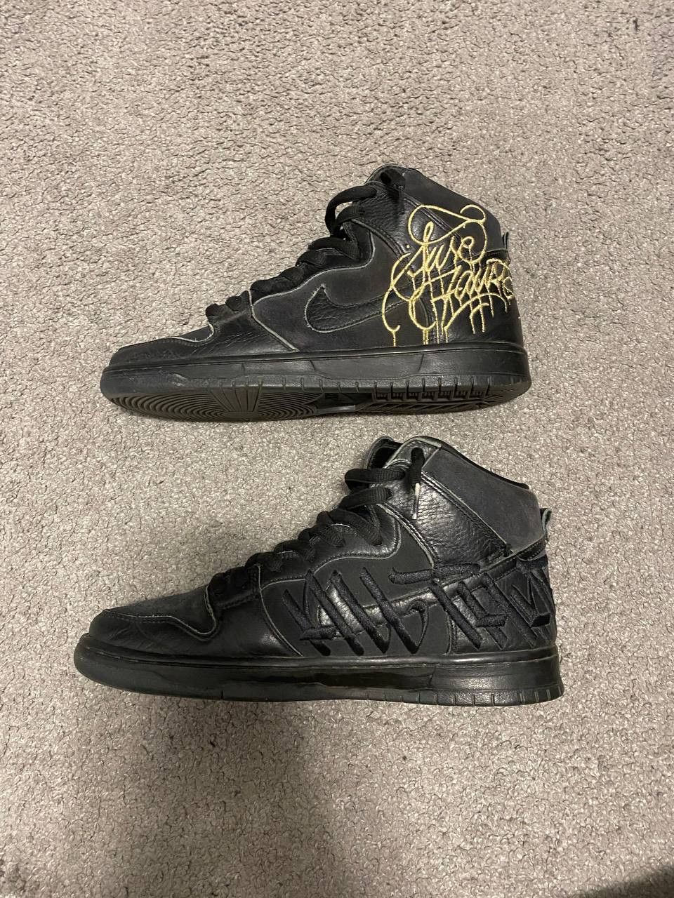 Nike SB Dunk High FAUST Black Gold / 9.5 US / 43 EU Size US 9.5 / EU 42-43 - 7 Thumbnail