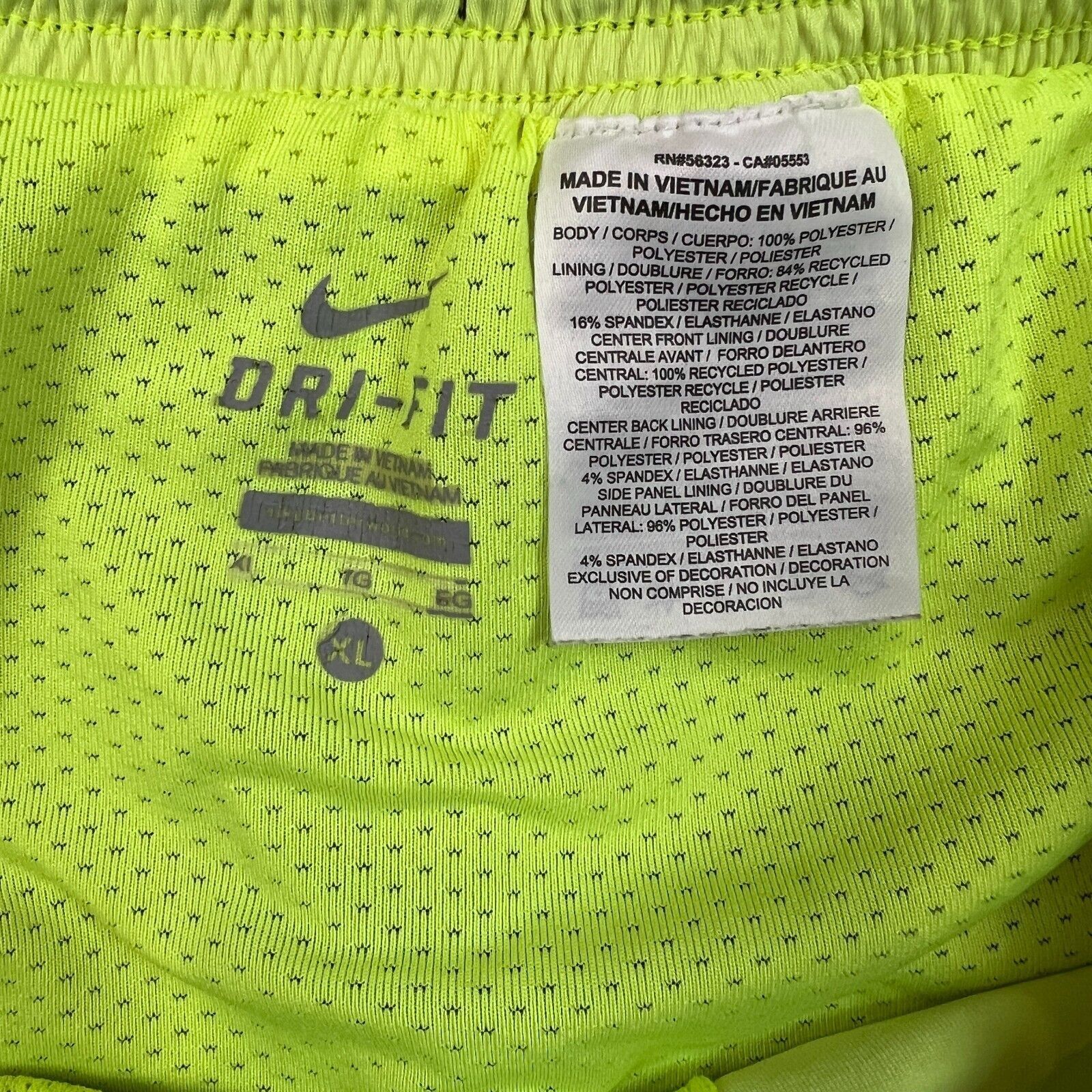 Nike Nike Sportswear Shorts XL Dri Fit 3M Swoosh Running Athletic Size US 32 / EU 48 - 8 Thumbnail