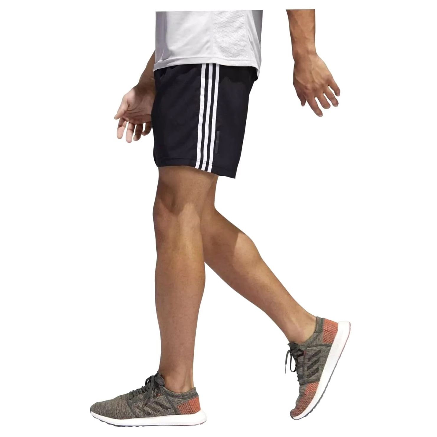 Adidas ADIDAS PERFORMANCE ORIGINAL 2019 MEN RUN SPORT TRAINING SHORTS M Black and White Training Mens Shorts Size US 31 - 7 Thumbnail