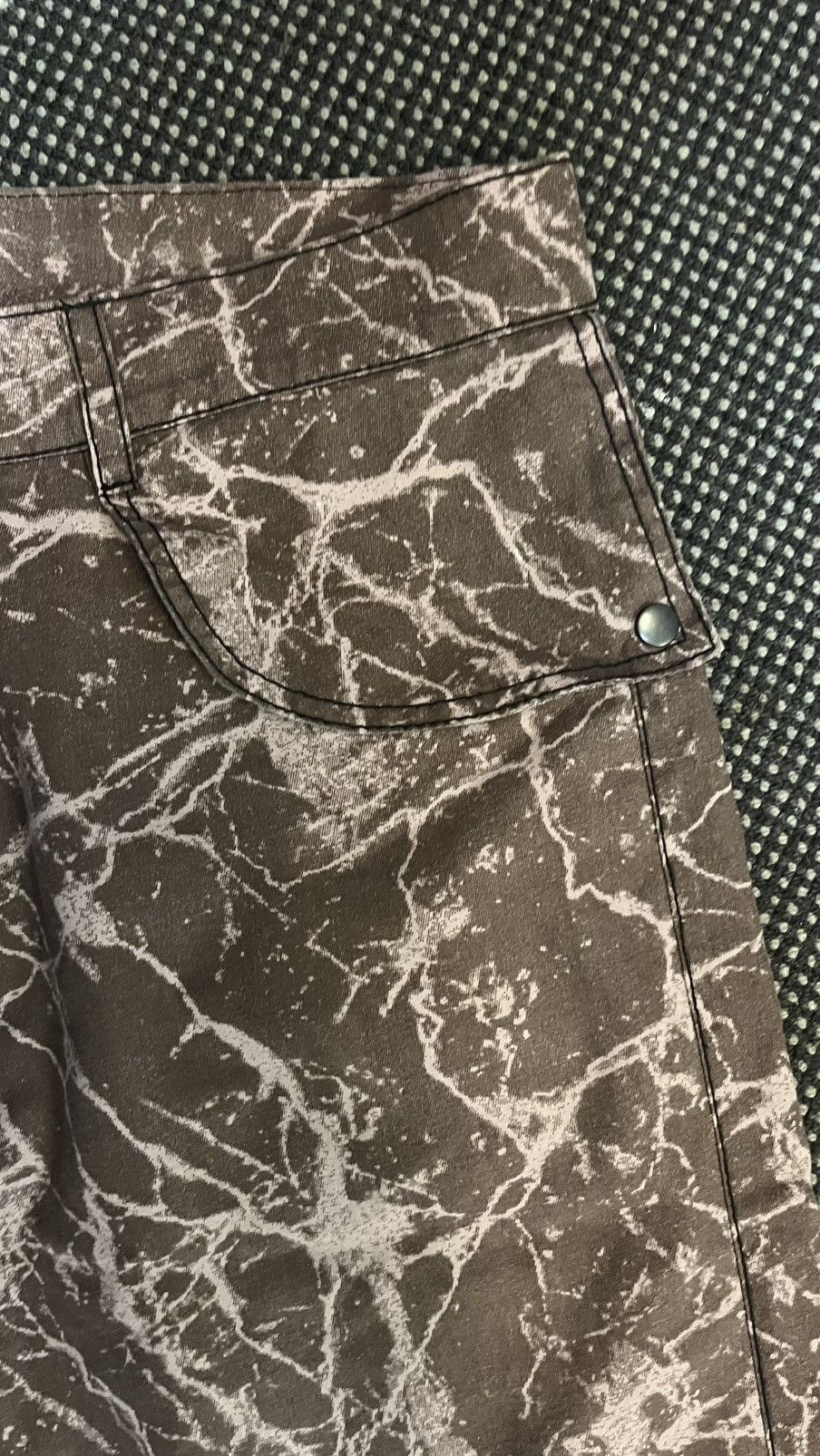 Other Custom Marble Splatter Flare Pants -Archive Grunge Aesthetic Size US 34 / EU 50 - 7 Thumbnail
