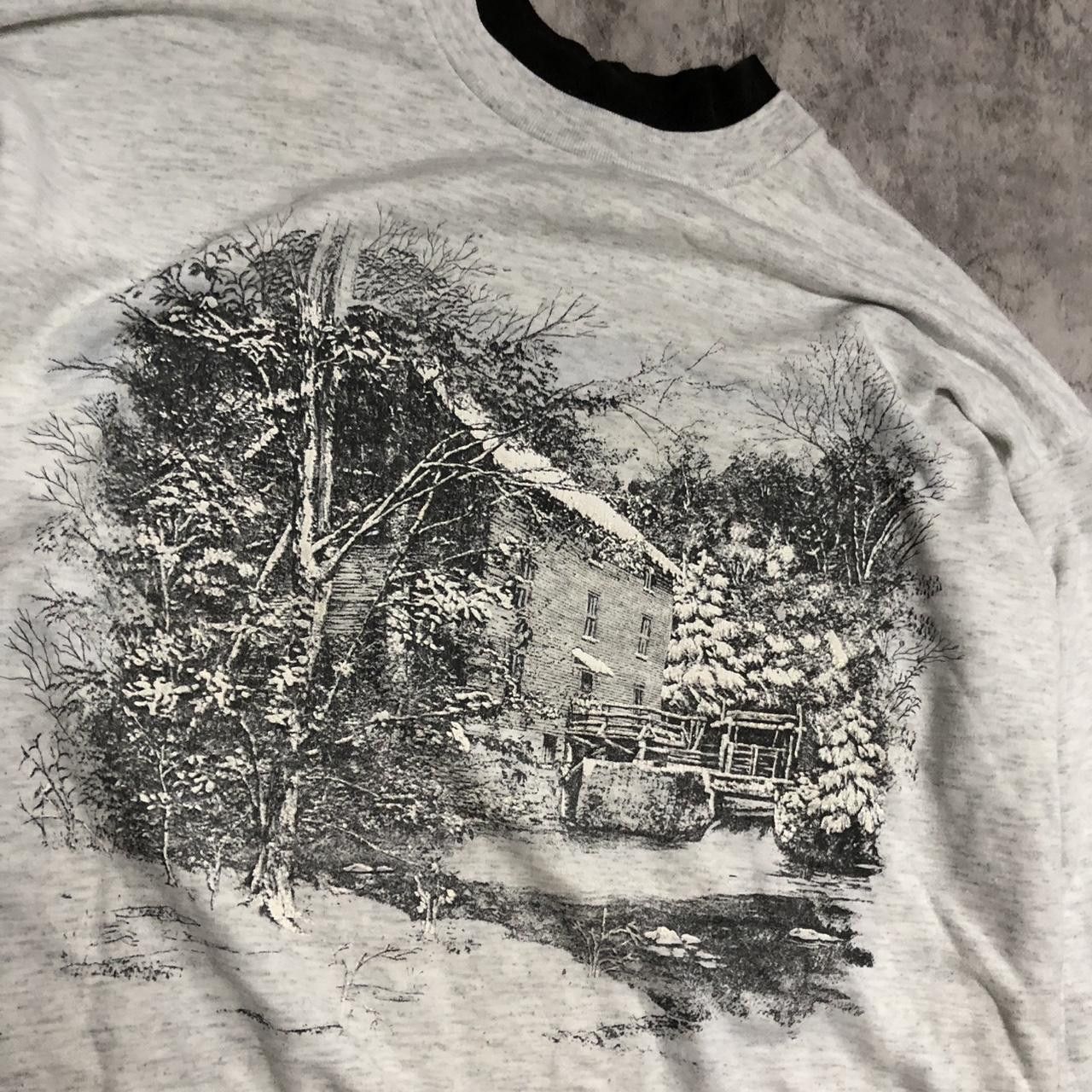 Other Grey and black vintage sweatshirt with a unique print finds Size L / US 10 / IT 46 - 2 Thumbnail