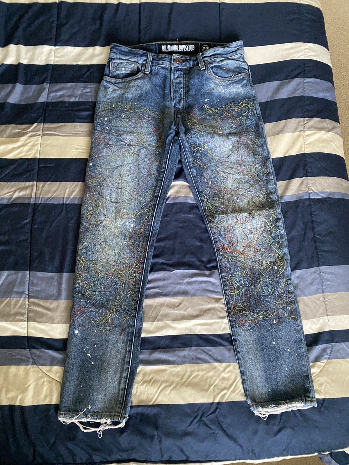 Image of Billionaire Boys Club Wired Jeans in Blue, Men's (Size 30)