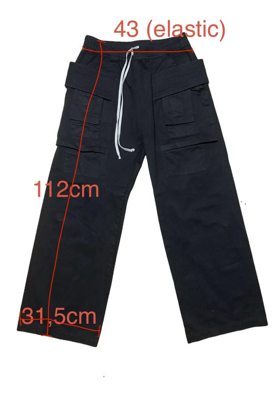 Rick Owens Drkshdw Rick Owens Creatch Straight-Leg Drawstring Cargo Trousers Size US 42 / EU 58 - 2 Thumbnail