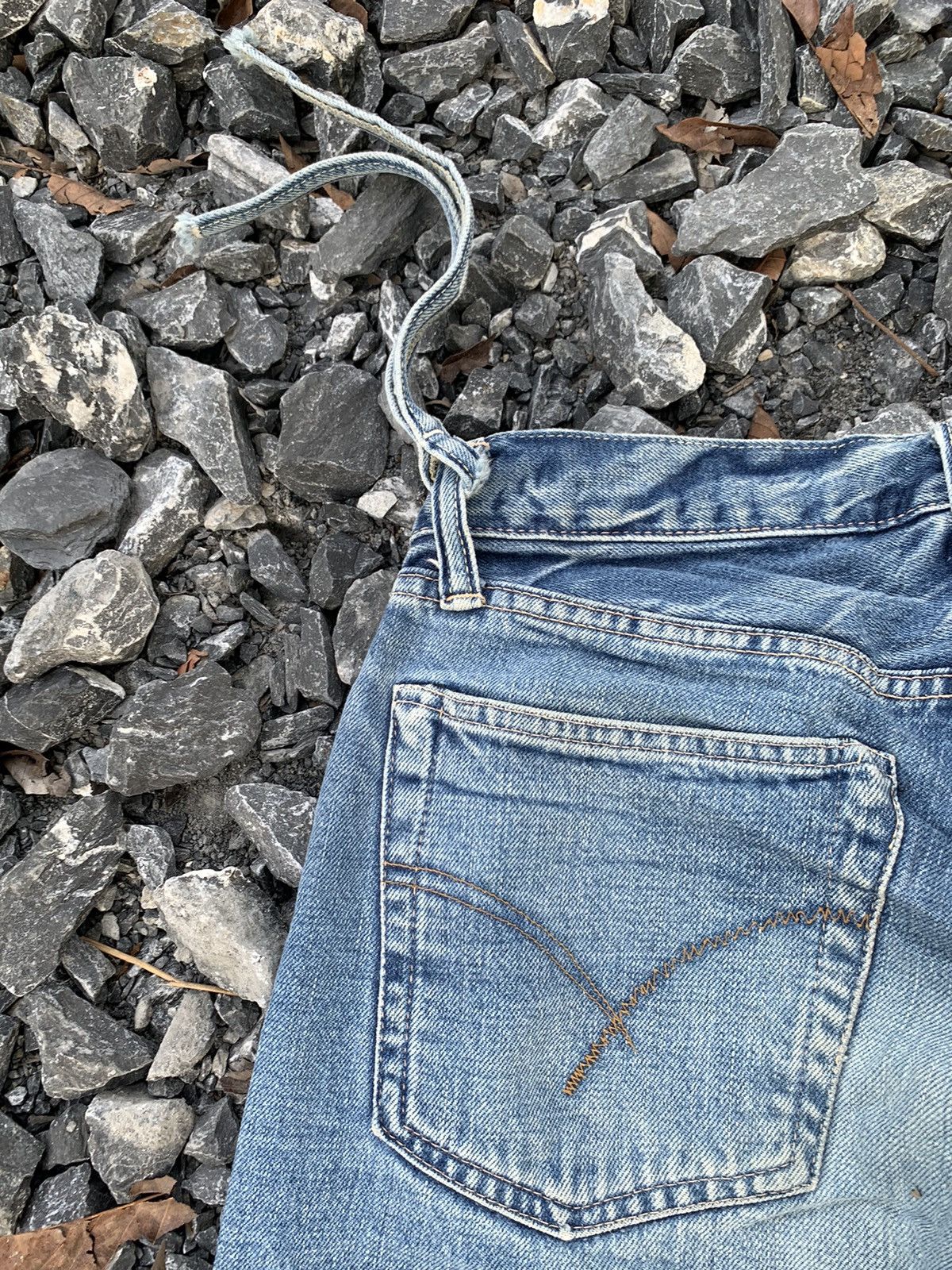 Kapital BLUE BLUE JAPAN INDIGO SELVEDGE RUSTY DISTRESSED DENIM Size US 31 - 12 Thumbnail