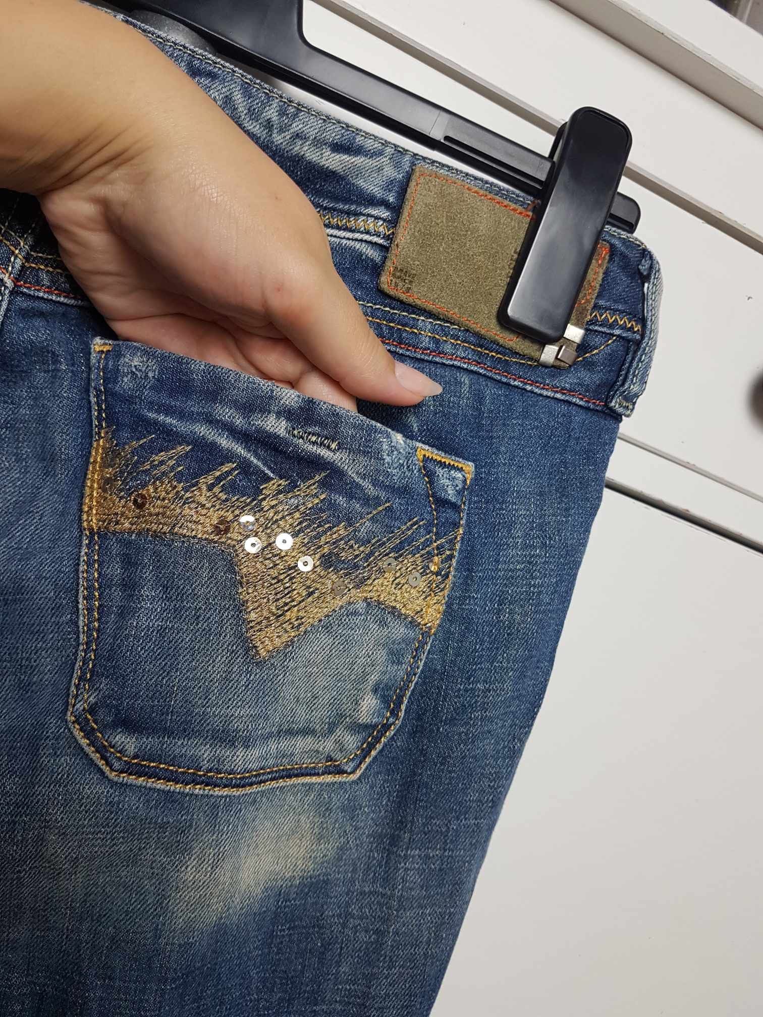 Diesel × Vintage Diesel Lowky jeans Vintage low rise W29 bootcut Flare Size 29" - 11 Thumbnail