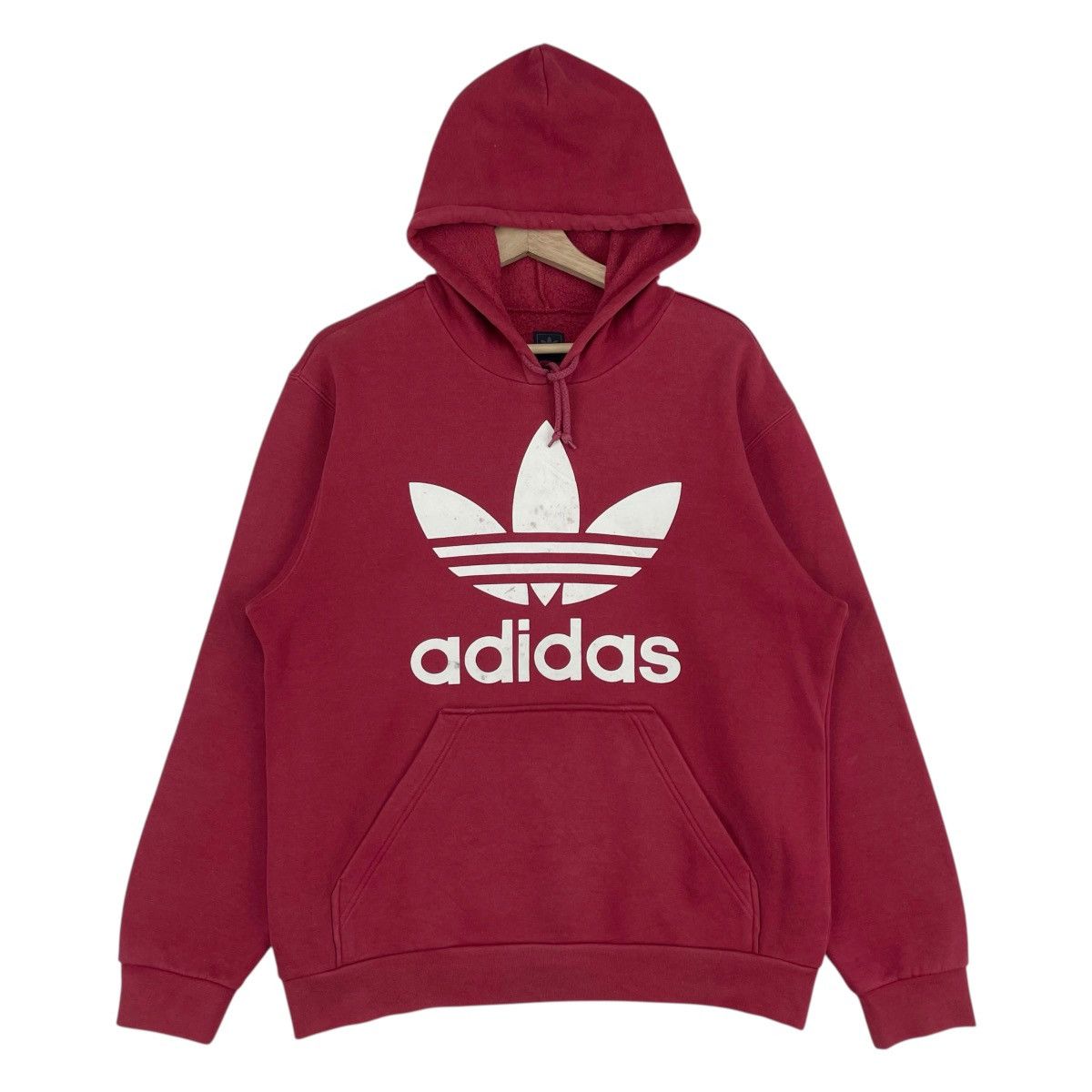 Adidas × Vintage Vintage Adidas Big Logo Pullover Hoodie Size US M / EU 48-50 / 2 - 1 Thumbnail
