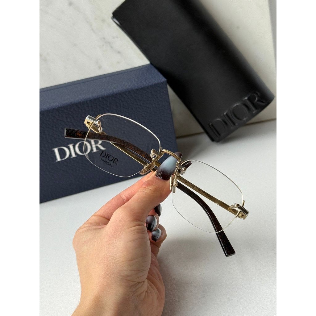 Dior NEW Dior CD DiamondO S5U Rimless Titanium Eyeglasses Frames Size ONE SIZE - 7 Thumbnail