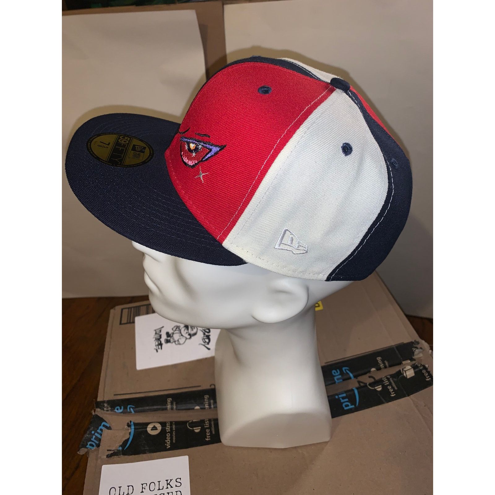 Supreme Supreme Eyes New Era 59FIFTY Fitted Hat FW21 7 5/8 NWT Size ONE SIZE - 4 Thumbnail