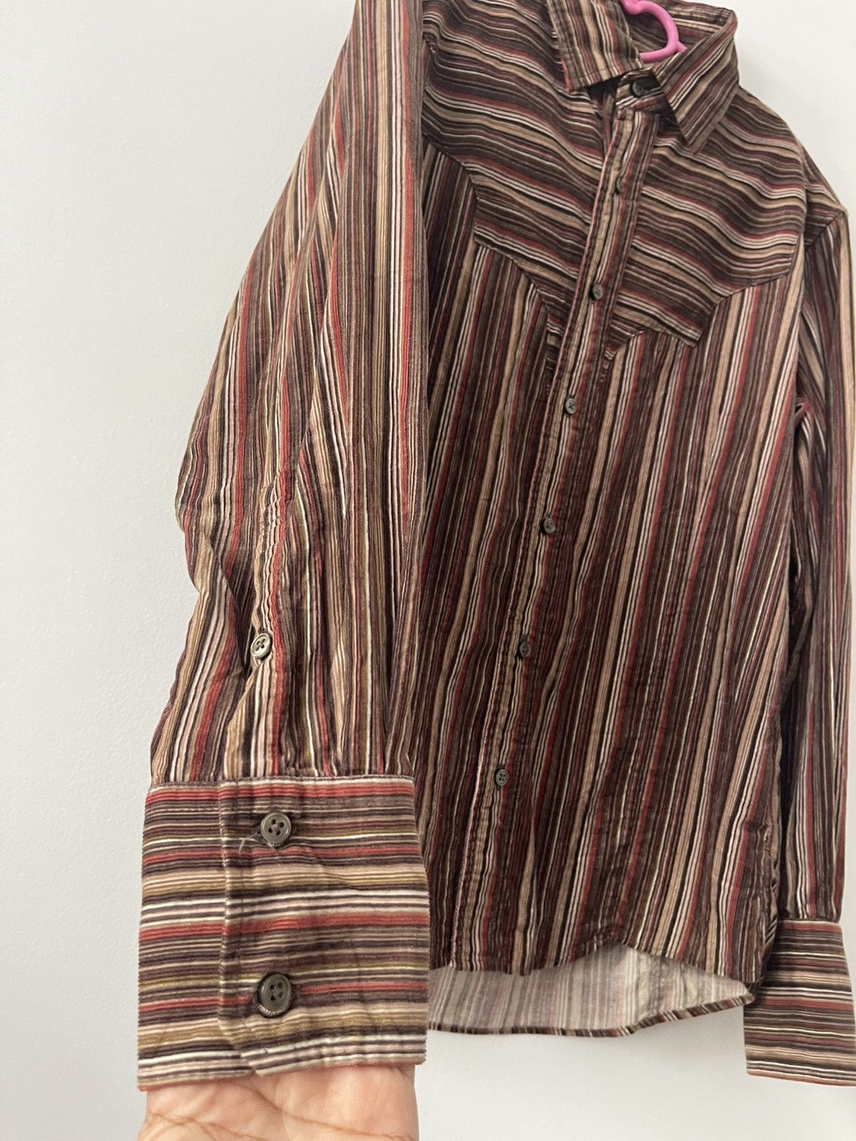 Katharine Hamnett London Rare Vintage HAMNETT Striped Western Style Button Up Size M / US 6-8 / IT 42-44 - 2 Thumbnail