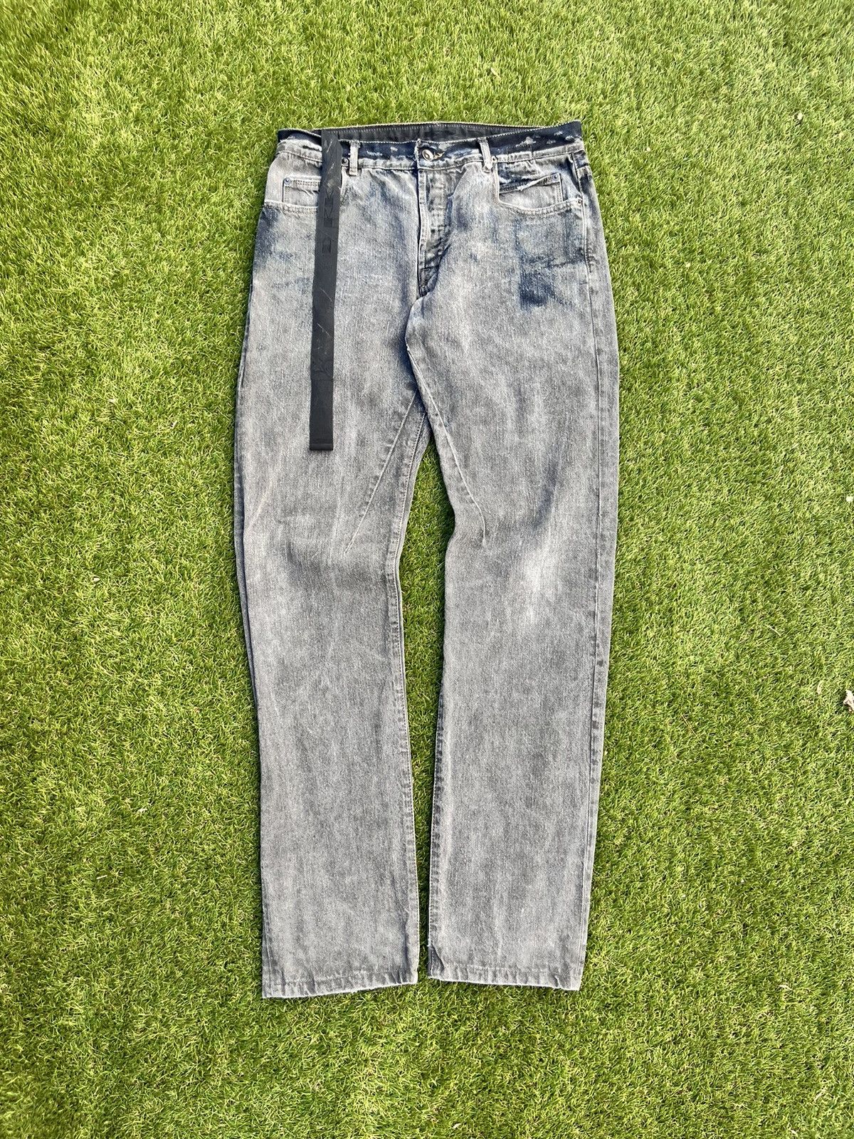 image of Rick Owens Olmar And Mirta 2009 Denim in Grey, Men's (Size 34)