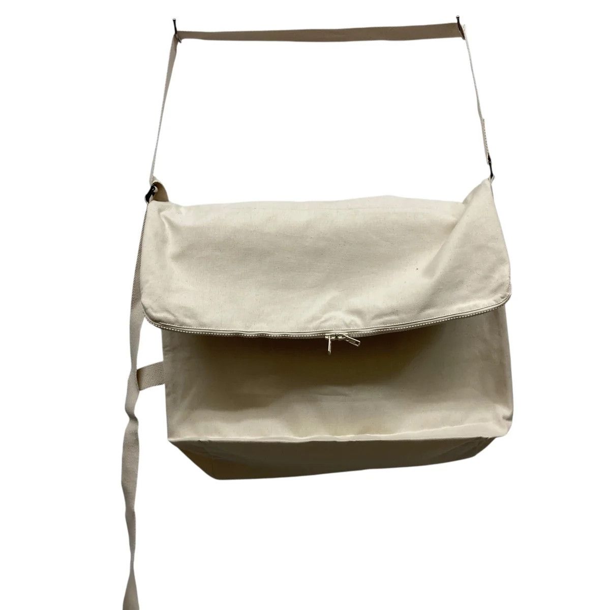 Yohji Yamamoto YOHJI YAMAMOTO/white zip 2-way shoulder bag Size ONE SIZE - 3 Thumbnail