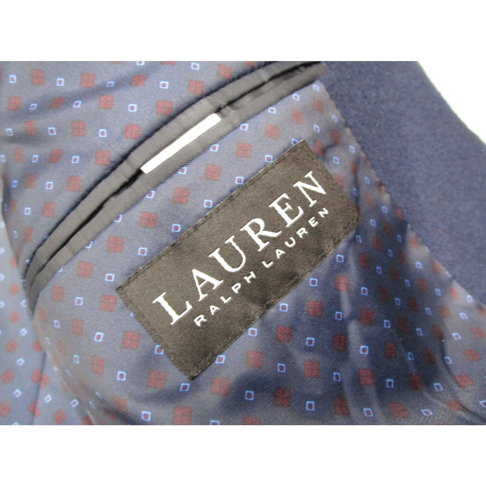 Ralph Lauren Lauren Ralph Lauren Blazer Mens 50 Regular Blue Wool Silk Cashmere Sport Coat Classic Preppy Size 50R - 2 Thumbnail