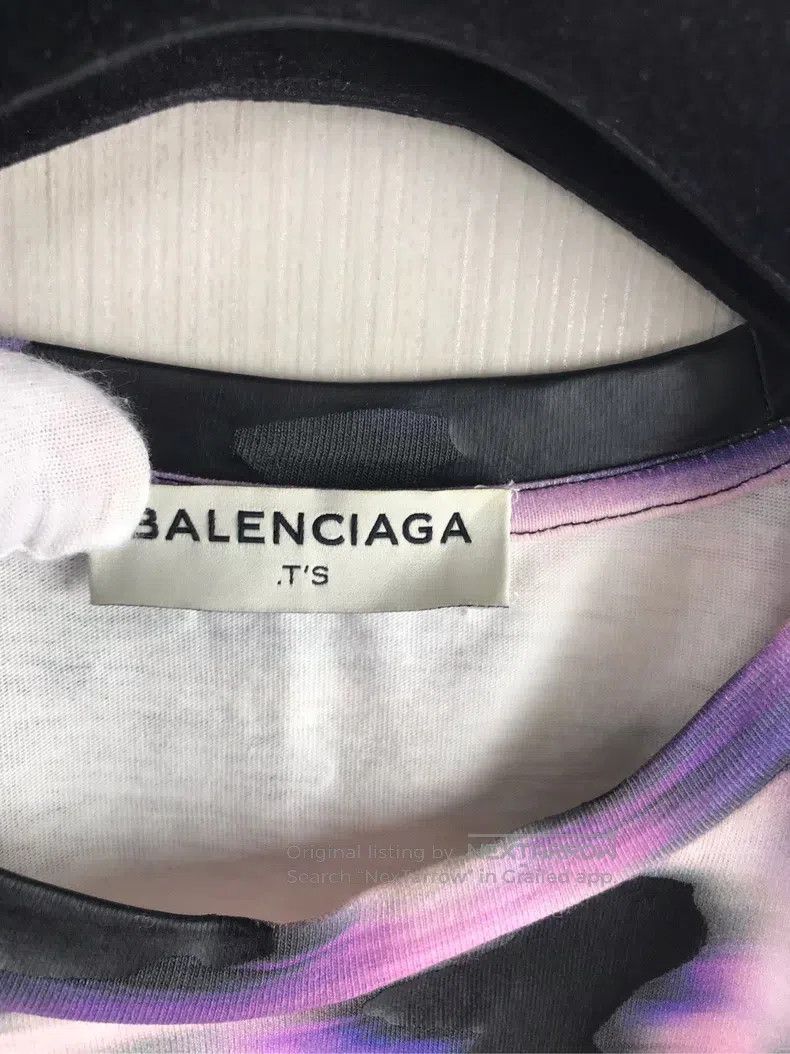 Balenciaga Balenciaga Patchwork print long-sleeved women's short-slee Size S / US 4 / IT 40 - 3 Thumbnail