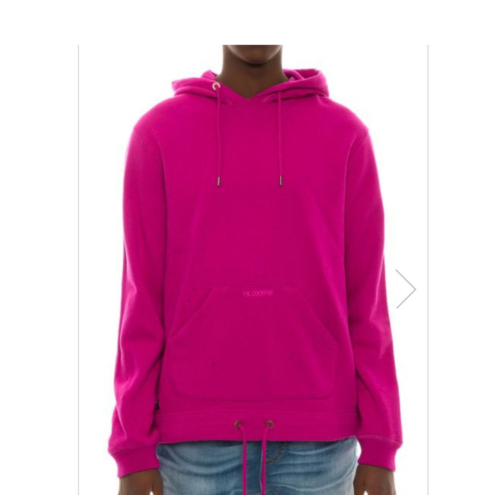 10 Deep 10Deep fuchsia distressed hoodie sweatshirt size X Large Size US XL / EU 56 / 4 - 1 Thumbnail
