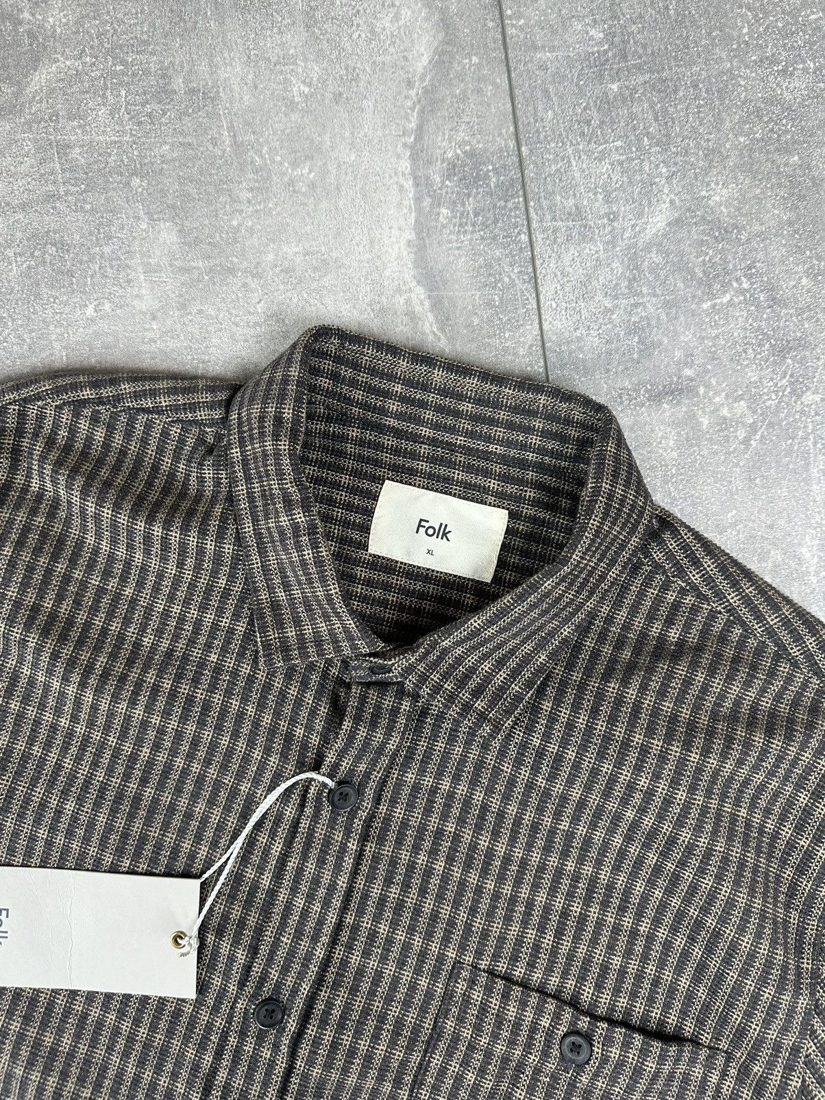 Folk Folk Flannel New Checked Shirt Button Up Size US XL / EU 56 / 4 - 4 Thumbnail