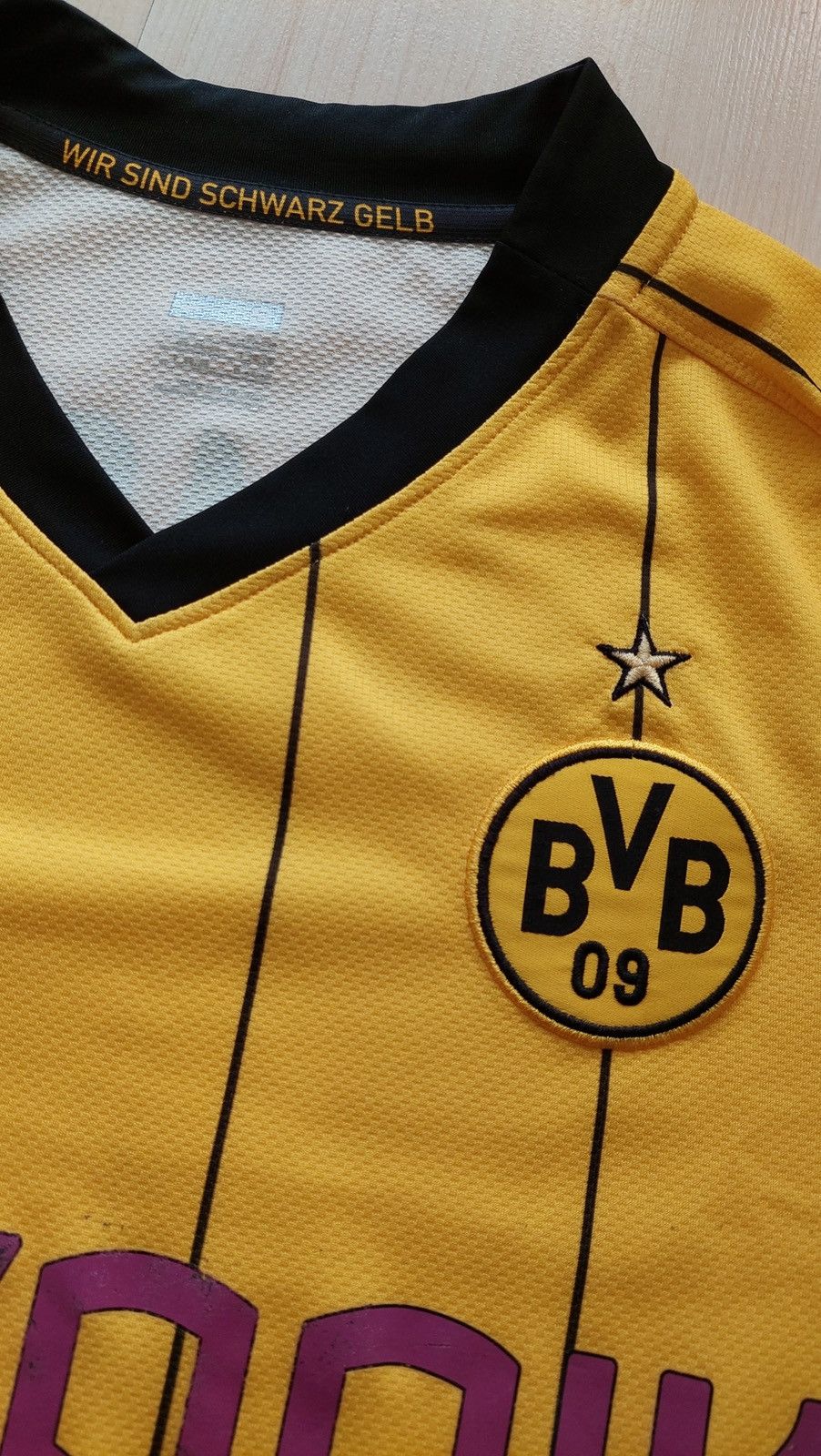Nike × Vintage Soccer Jersey Nike Borussia Dortmund Patrick Owomoyela Size US S / EU 44-46 / 1 - 5 Thumbnail