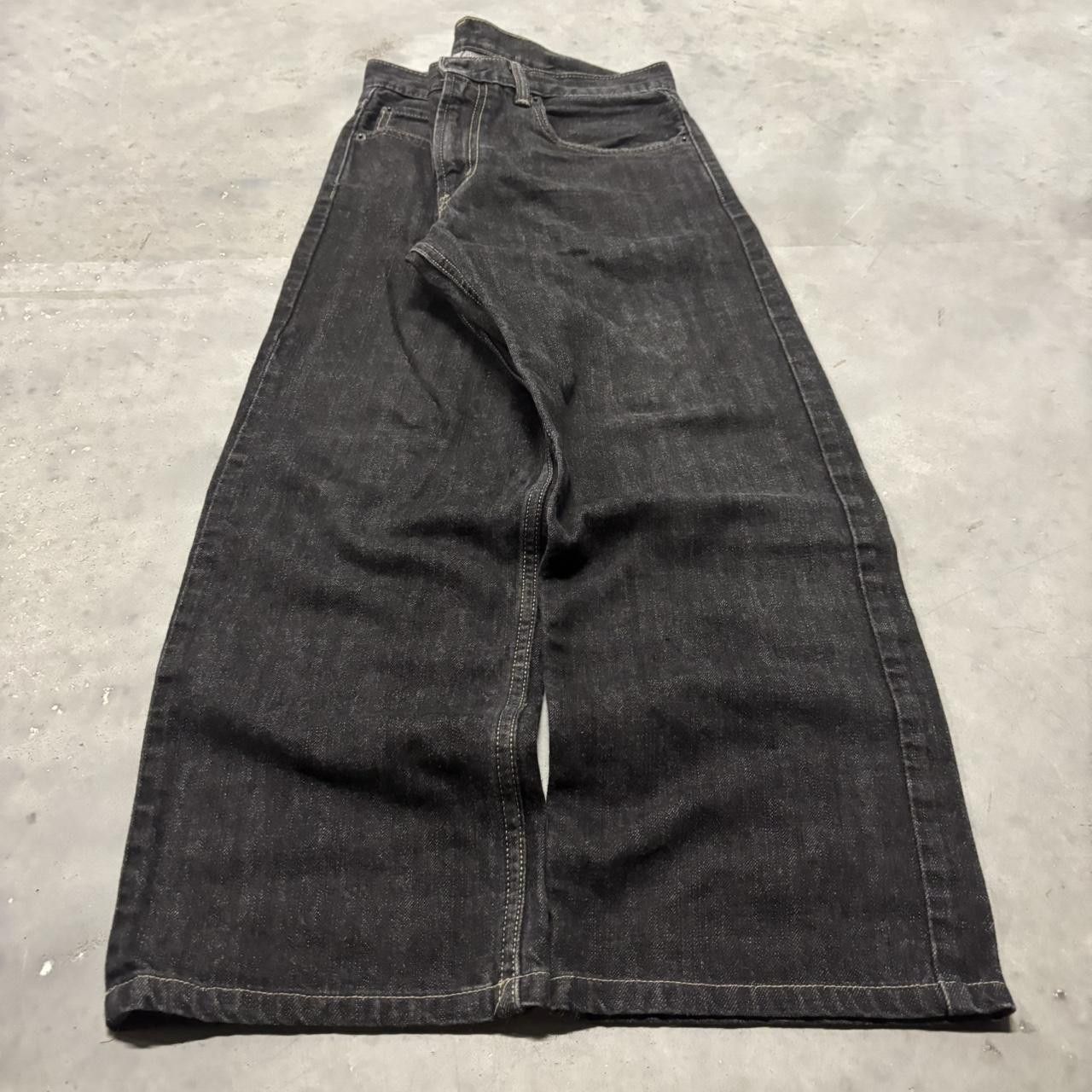 Levi's × Vintage Crazy Vintage Y2K/2000s Grunge Black Levis Essential Denim Jeans! Size US 30 / EU 46 - 3 Thumbnail