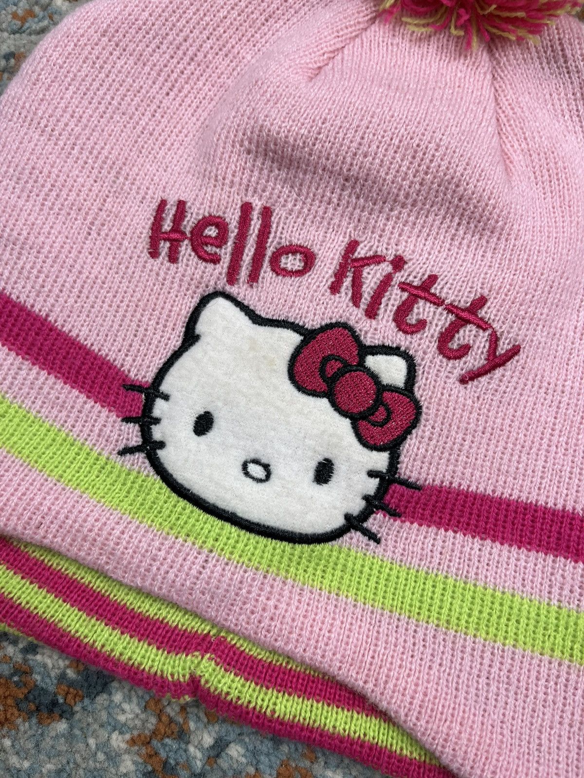 Other × Vintage Vintage y2k crazy Hello Kitty pompom hat with fringes Size ONE SIZE - 4 Thumbnail