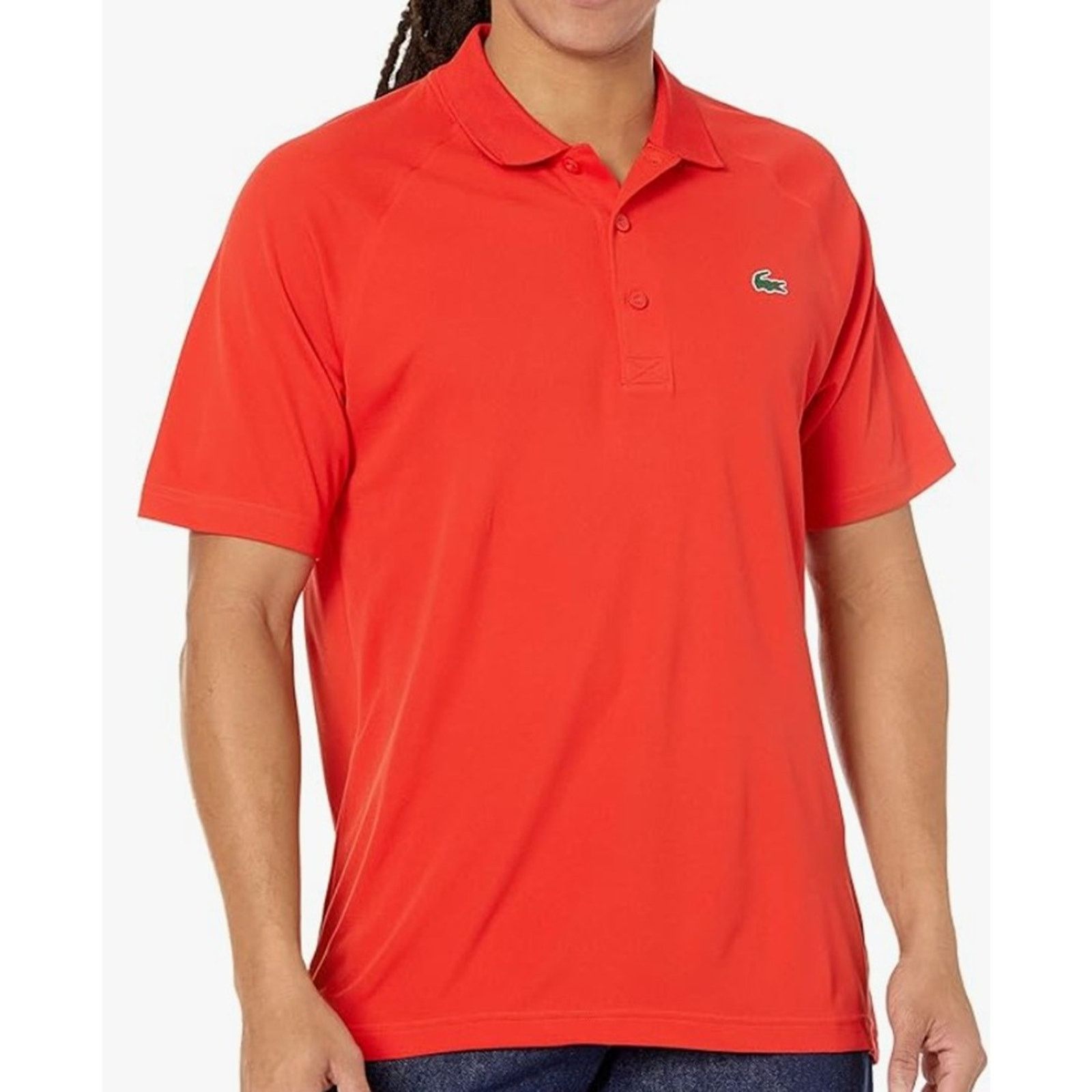 Lacoste Lacoste Mens Ultra Dry Raglan Sleeve Polo Sport Corrida S Size US S / EU 44-46 / 1 - 1 Thumbnail