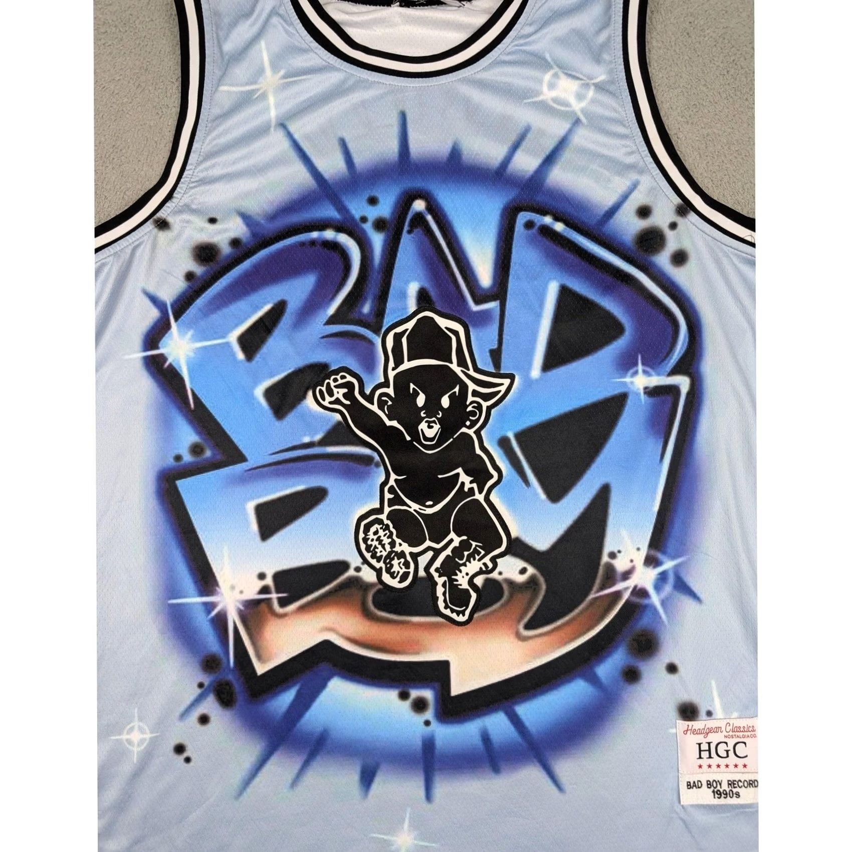 Vintage Headgear Classics Jersey Mens 3XL Blue Tank Bad Boy Records 90s Basketball Throwback Size US XXL / EU 58 / 5 - 2 Thumbnail