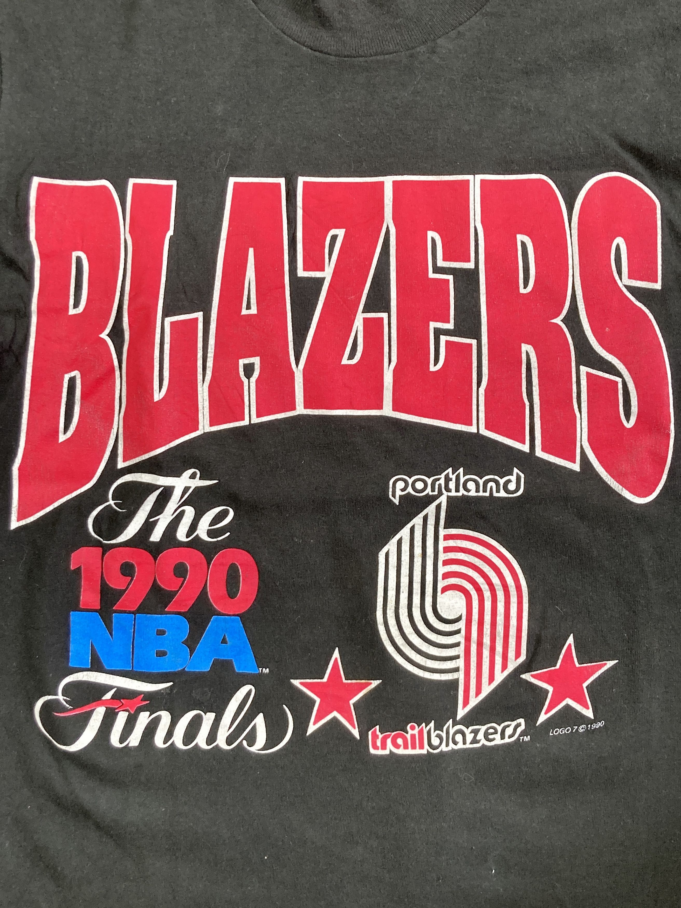 Vintage Portland Blazers 1990 Vintage T-shirt Size US L / EU 52-54 / 3 - 3 Thumbnail