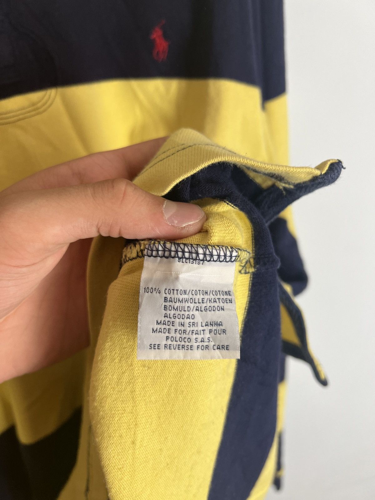 Polo Ralph Lauren Vintage Polo Ralph Lauren Rugby Shirt Red & Blue Striped Size US XL / EU 56 / 4 - 7 Thumbnail