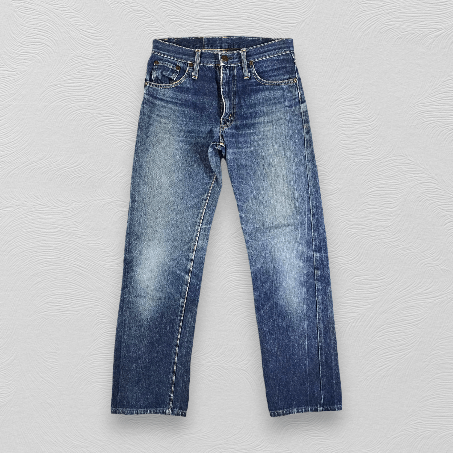 image of 80's Big John Selvedge Jeans Redline Denim Kj2015 in Blue, Men's (Size 28)