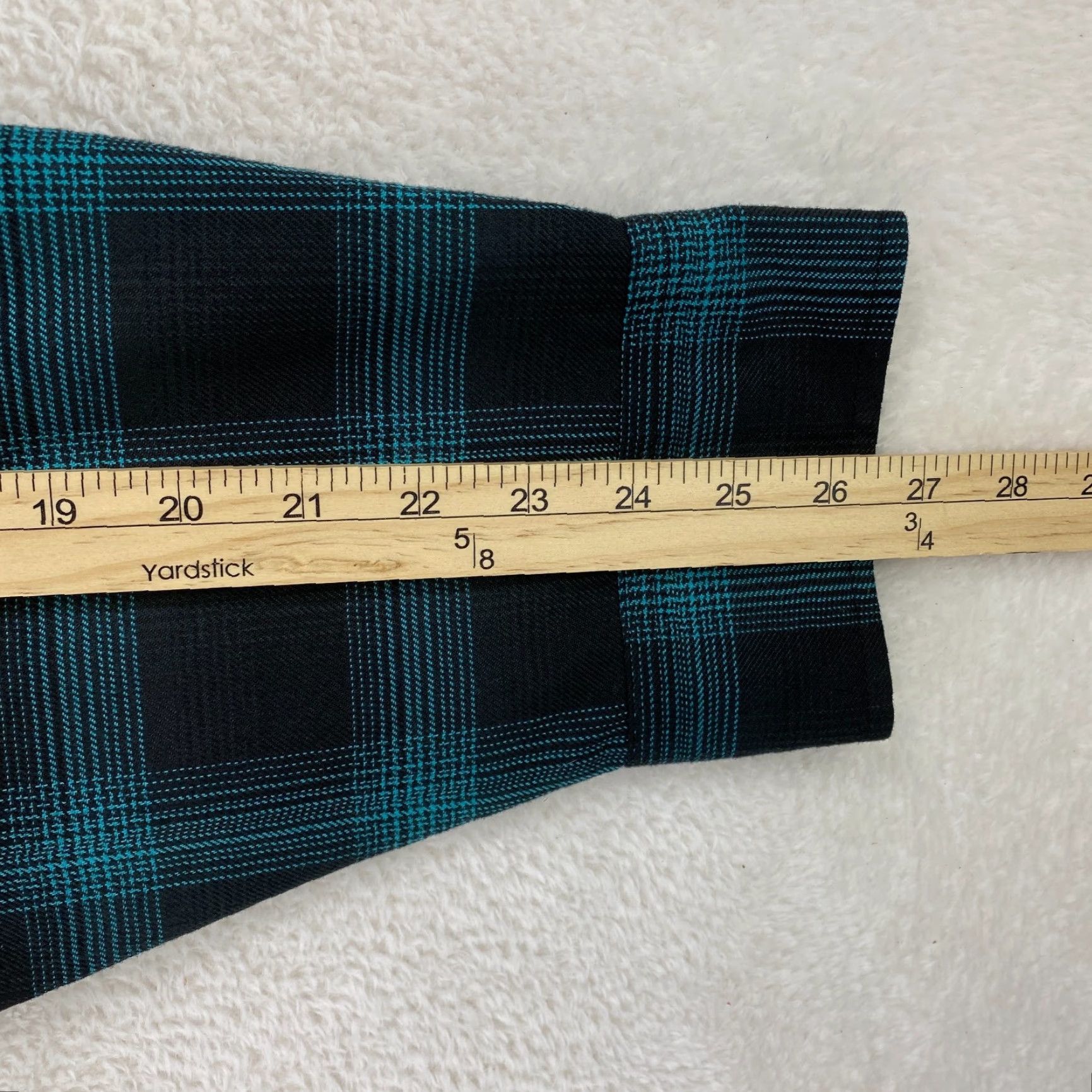 Vintage Dixxon Flannel SXS Mens 3XL Teal Black Pearl Snap The Trixie Long Sleeve Shirt Shirt Mens 3XL Flannel Shirt Snap Button Pocketed Plaid Size US XXL / EU 58 / 5 - 4 Thumbnail