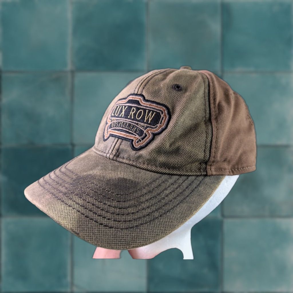Vintage Lux Row Distillers Brown Canvas Baseball Cap Adjustable Strap Back Hat Mens One Size Adjustable Cotton Polyester Canvas Size ONE SIZE - 1 Thumbnail